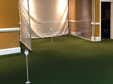 indoor putting green